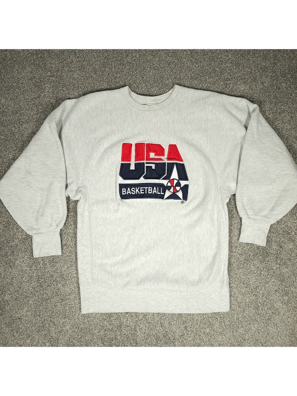 RARE Vintage Champion Reverse Weave USA Basketball Team Crewneck Sweatshirt XL